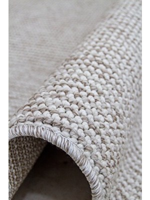 Bej Beyaz Iskandinav Bukleli Yumuşak Minimalist Salon Koridor Mutfak Çocuk Oturma Odası Halısı