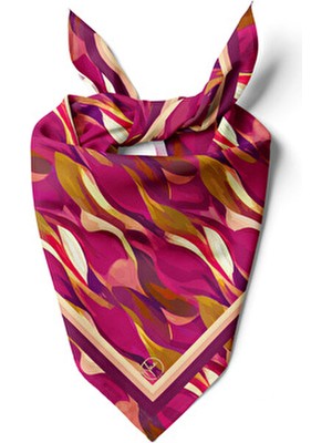 Bordo Rüzgarı Desen Bandana/fular
