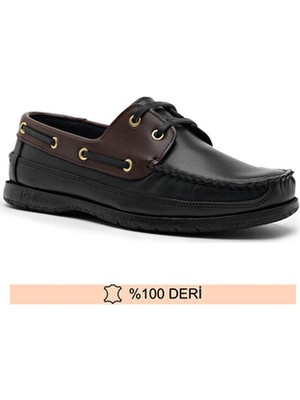 Hakiki Deri Siyah-Kahve Erkek Loafer Ayakkabı (Dexter) 39-47