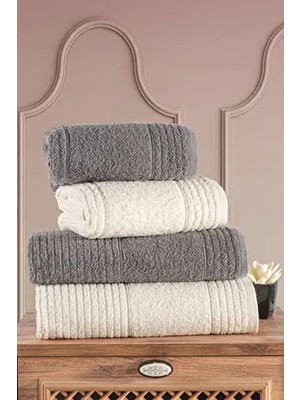 Ece 4'lü Banyo Havlu Seti | Havlu | Banyo Havlusu I Hamam Seti I Çeyiz Havlusu