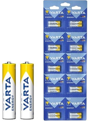 Varta 4103229482 LR03 1.5 Volt Alkalin 20'li Ince Aaa Kalem Pil