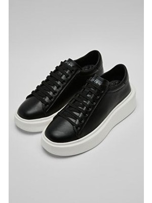 Erkek Sneaker Ayakkabı Siyah Beyaz Günlük Tommy Gage White