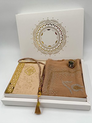 5 Parça Seccade Takımı Çeyizlik Hediyelik Gelin Damat Bohça Seti