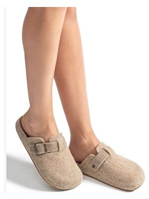 Tuana Kadın,garson Boy Ev Terliği Bej 36/40