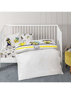 Lisanslı Fenerbahçe Strip Baby Pamuk Nevresim Takımı