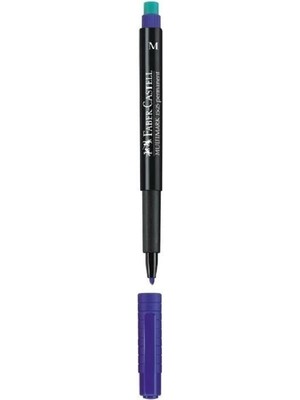 Faber Castell Permanent Asetat Kalem Mavi (M) 10'lu Kutu