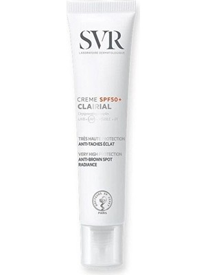 Svr Clairial Cream SPF50 Leke Karşıtı Güneş Koruyucu 40ML