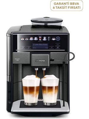 TE657319RW Eq6 Plus S700 Koyu Inoks Siyah Tam Otomatik Kahve Makinesi