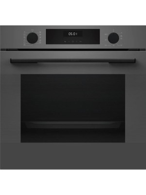 HUA717BN0T Serie 4 Antrasit Gri Buhar Destekli Ankastre Fırın
