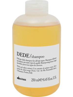 Dede Shampoo Ince Telli Saçlar Için Nazik Temizleme Şampuanı 250 ml