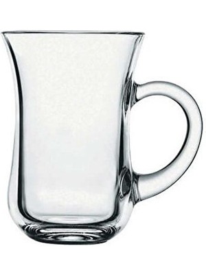 12 Adet Kulplu Büyük Çay Bardak 55411