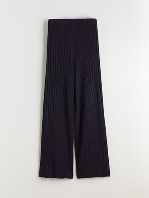 Lc Waikiki Yeni Sezon Beli Lastikli Geniş Paça Kadın Triko Pantolon