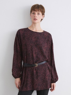 Lc Waikiki Yeni Sezon Bisiklet Yaka Desenli Bluz