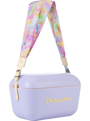 Prinkstyle Tie Dye Yellow Kayışlı Lila Sarı Soğuk ve Sıcak Tutucu Thermo Çanta 12 Lt