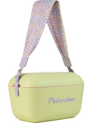 Prinkstyle Animal Classic Lima Malva Yeşil Pamuk ve Deri Kayışlı Soğuk ve Sıcak Tutucu Thermo Box 20 Lt