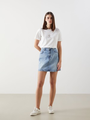 Lc Waikiki Yeni Sezon Standart Fit Kadın Jean Etek