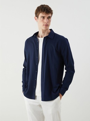 Lc Waikiki Yeni Sezon Slim Fit Uzun Kollu Gabardin Erkek Gömlek