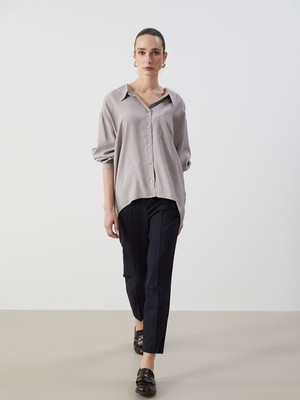 Lc Waikiki Yeni Sezon Standart Fit Çizgili Kadın Pantolon