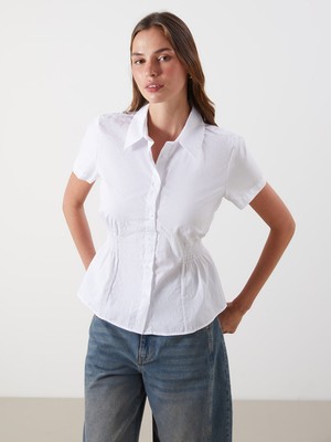 Lc Waikiki Yeni Sezon Büzgülü Kadın Gömlek