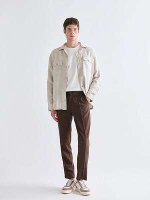 Lc Waikiki Yeni Sezon Standart Kalıp Keten Görünümlü Erkek Pantolon