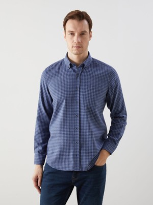 Lc Waikiki Yeni Sezon Regular Fit Uzun Kollu Ekose Erkek Gömlek