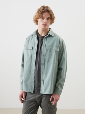 Lc Waikiki Yeni Sezon Rahat Kalıp Uzun Kollu Gabardin Erkek Gömlek Ceket