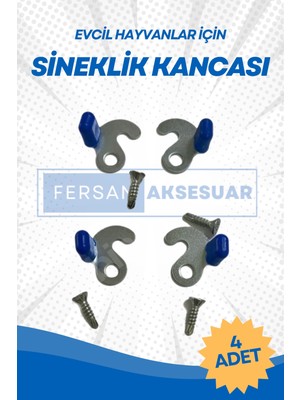 Fersan Aksesuar Evcil Hayvanlar Için 4 Adet Metal Sineklik Kancası