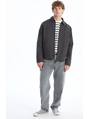 Lc Waikiki Yeni Sezon Rahat Kalıp Gömlek Yaka Erkek Mont