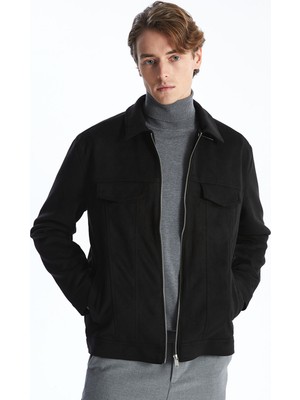 Lc Waikiki Yeni Sezon Slim Fit Gömlek Yaka Süet Erkek Ceket