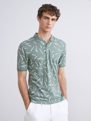 Lc Waikiki Yeni Sezon Polo Yaka Desenli Pike Erkek Tişört
