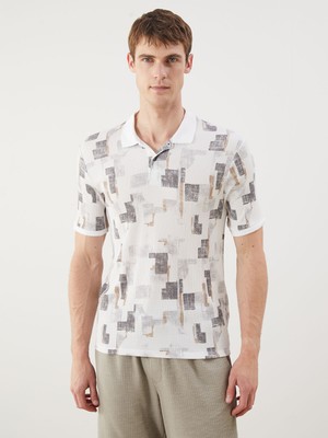 Lc Waikiki Yeni Sezon Polo Yaka Desenli Pike Erkek Tişört