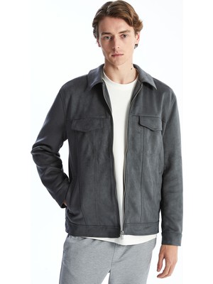 Lc Waikiki Yeni Sezon Slim Fit Gömlek Yaka Süet Erkek Ceket