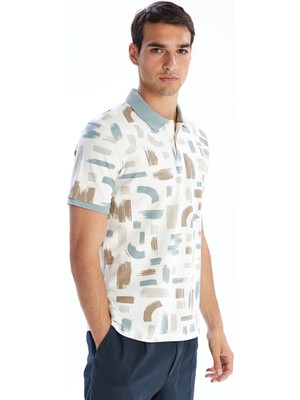 Lc Waikiki Yeni Sezon Polo Yaka Desenli Pike Erkek Tişört