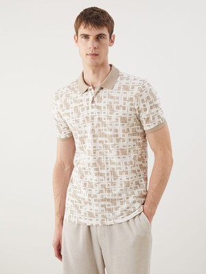 Lc Waikiki Yeni Sezon Polo Yaka Desenli Pike Erkek Tişört