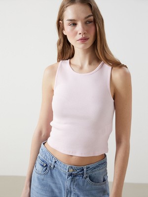 Lc Waikiki Yeni Sezon Bisiklet Yaka Kadın Crop