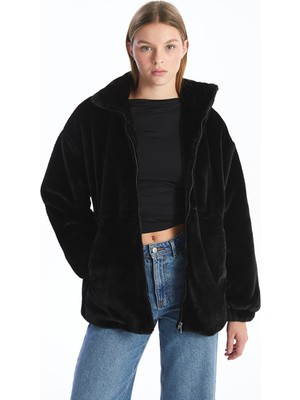 Lc Waikiki Yeni Sezon Dik Yaka Kadın Kürk Kaban