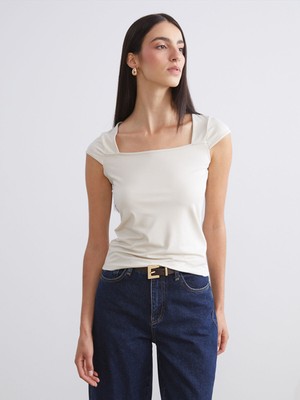 Lc Waikiki Yeni Sezon Kare Yaka Bluz