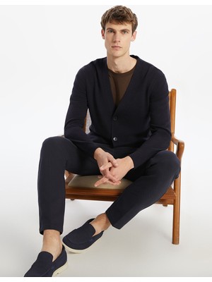 Lc Waikiki Yeni Sezon Standart Kalıp V Yaka Erkek Triko Hırka