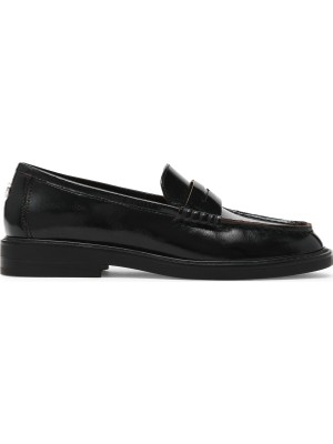 Steve Madden Adison Black Leat Kadın Siyah Loafer Adison