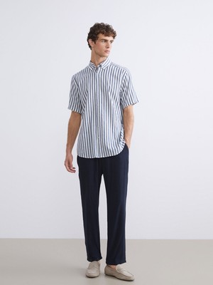 Lc Waikiki Yeni Sezon Standart Kalıp Keten Karışımlı Erkek Pantolon