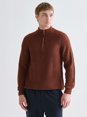 Lc Waikiki Yeni Sezon Dik Yaka Uzun Kollu Erkek Triko Kazak