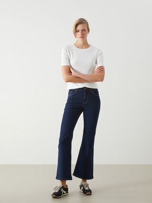 Lc Waikiki Yeni Sezon Mars Flare Kadın Jean Pantolon