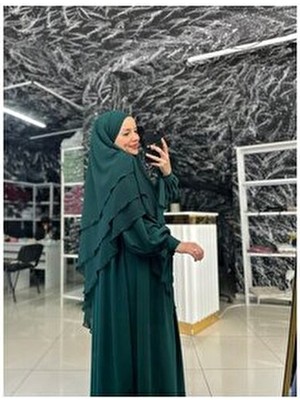 Ferace Sufle 2li Takım Standart Beden Tesettür Hac Umre