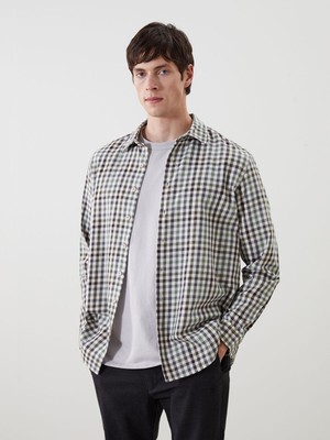 Lc Waikiki Yeni Sezon Slim Fit Uzun Kollu Ekose Erkek Gömlek