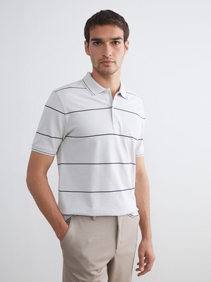 Lc Waikiki Yeni Sezon Polo Yaka Çizgili Pike Erkek Tişört