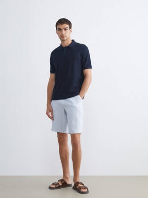 Lc Waikiki Yeni Sezon Standart Kalıp Keten Karışımlı Erkek Şort