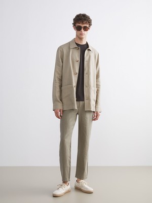 Lc Waikiki Yeni Sezon Standart Kalıp %100 Keten Erkek Pantolon