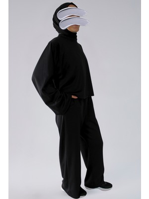 Mevsimlik Crop Pantolon Takım- Mevsimlik Kumaş Crop& Düz Paça Cepli Pantolon Kadın Takım