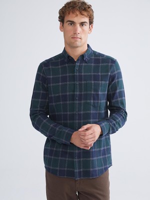 Lc Waikiki Yeni Sezon Regular Fit Uzun Kollu Ekose Gabardin Erkek Gömlek