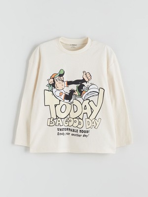 Lc Waikiki Yeni Sezon Nostaljik Maymun Baskılı Erkek Çocuk Tişört